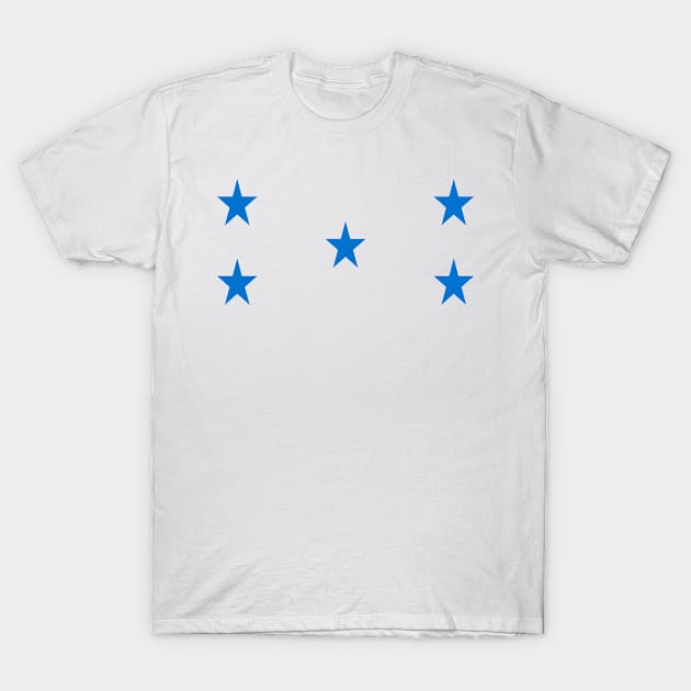 Cinco estrellas en el corazon (no words) T-Shirt by tioricky